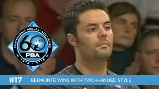 PBA 60th Anniversary Most Memorable Moments 17  Belmonte Wins with TwoHanded Style [upl. by Thorley]