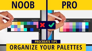 How To Organize Your Color Palettes In Procreate [upl. by Sylirama]