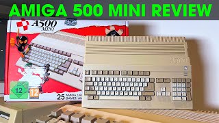 Amiga A500 Mini Full Review  Every Game Demos amp Workbench [upl. by Sukhum]