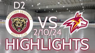 Kutztown Golden Bears D2 vs Alvernia University Golden Wolves 21024 [upl. by Wsan376]