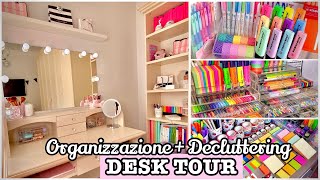 DESK TOUR Organizzo la mia scrivania  Decluttering BackToSchool [upl. by Cutcliffe]