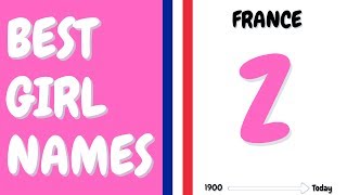 Z  TOP10 des prénoms de fille en Z les plus donnés en France depuis 1900 [upl. by Brianne]