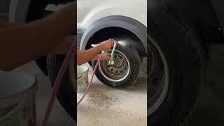 Lastik parlatma shortvideos automobile detailwork detailes details foryou satisfying [upl. by Aerdnat]