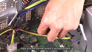 Lenovo ThinkSystem ST45 V3 installing a thermal sensor [upl. by Lala516]