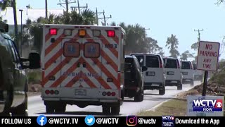 Presidential motorcade arrives in Keaton Beach [upl. by Nanyt]