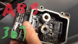 Abs fault peugeot 307  ecu abs terbakar [upl. by Haliled]