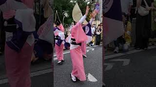 Awa Odori in HatagayaTokyo😊in Nishihara festivalby Hyottokoren 20240720第46回 にしはら夏まつり ひょっとこ連の演舞から [upl. by Yngiram]