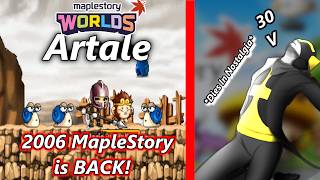 Old School MapleStory Is ToughAnd I LOVE IT  My Artale Experience [upl. by Assirralc]