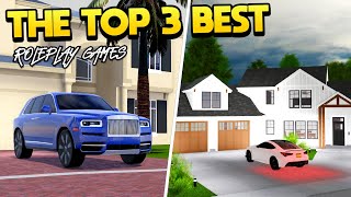 Top 3 Roleplay Games on Roblox 2023 [upl. by Ajar]