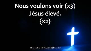 Nous voulons voir Jésus élevé [upl. by Rafaellle606]