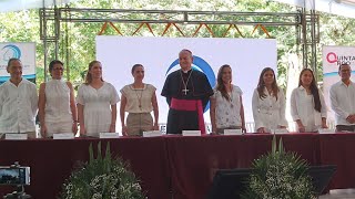 Catedral de la Santa Cruz en Cancún se terminará en Diciembre 2025 año del Jubileo [upl. by Milan152]