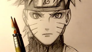 ASMR  Pencil Drawing 167  Naruto Uzumaki  Sage Mode Request [upl. by Vevina]