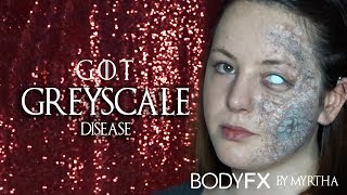 GOT GREYSCALE DISEASE Makeup BODYFX [upl. by Bordiuk]