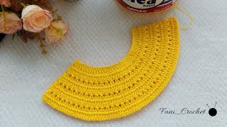 CANESU REDONDO A CROCHET 🧶 PA CRUZADO🌼 TALLA DE 0 A 12 MESES FANICROCHET [upl. by Joby]