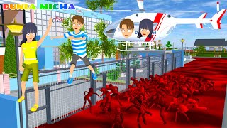 Yuta Mio Kaget Zombie Masuk Rumah Yuta Kabur 😰😖 Sakura Jadi Zombie  Sakura School Simulator [upl. by Radbun688]