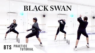 PRACTICE BTS 방탄소년단  BLACK SWAN  CHORUS Dance Tutorial  SLOWED  WMIRROR [upl. by Yennep]