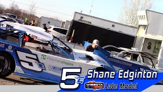 5E Shane Edginton 2023 WISSOTA Late Model Highlights [upl. by Mirak]