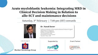 Acute myeloblastic leukemia Integrating MRD in Clinical Decison Making in Relation to alloSCT [upl. by Euginimod]