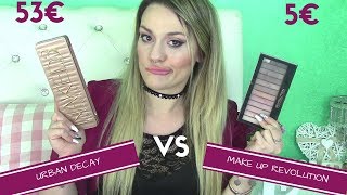 SONO DAVVERO IDENTICHE 😱 Makeup Revolution VS Urban Decay  CON TUTORIAL DI CONFRONTO [upl. by Aryam456]