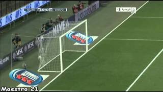 Pato Second Goal on Chievo  16102010 [upl. by Gusty]