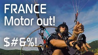 Emergency Landing  Paramotor Engine Out in FRANCE [upl. by Devan]