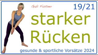 1921 🤗 40 min starker Rücken  bessere Figur  Workout ohne Geräte [upl. by Elicec458]