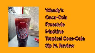 Wendys CocaCola Freestyle Machine Tropical CocaCola From Wendys Sip N Review [upl. by Aizirtap]