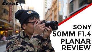 SONYS BEST 50mm  Sony 50mm F14 ZEISS Planar Review by Georges Cameras [upl. by Ltney]