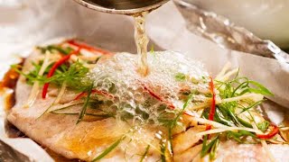 Sizzling Ginger Steamed Fish [upl. by Monteria294]