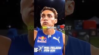 Pole Vaulter vs Sprinter Duplantis and Warholm 100m Sprint [upl. by Nanreit3]