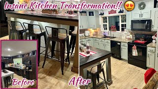 ✨Transforming The Kitchen In My Double Wide To A FARMHOUSE STYLE kitchenmakeover [upl. by Ninnetta]