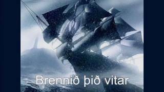 Brennið þið vitar  an old Icelandic song [upl. by Yrailih]