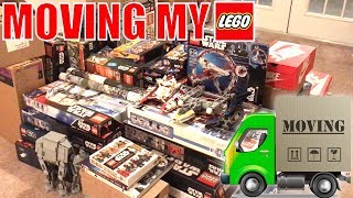 MOVING MY ENTIRE LEGO COLLECTION  LEGO VLOG [upl. by Eelhsa]