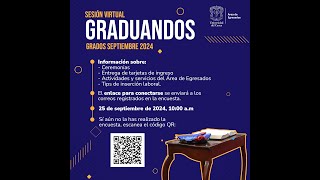 Sesión Informativa con Graduandos  27 de septiembre [upl. by Namso]