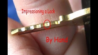 311 Impressioning a Key for a Vintage Master Lock no 77 [upl. by Schertz]