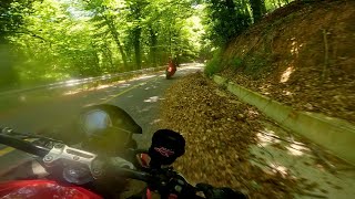 Downhill Corners  Narrow Road  BMW S1000R  BMW S1000XR [upl. by Eduino182]