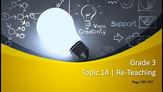 EnVision Math Grade 3 Topic 14  ReTeaching [upl. by Froehlich]