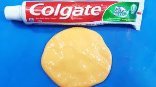 DIY Colgate Toothpaste Slime with Salt 2 INGREDIENT SLIME [upl. by Arthur]