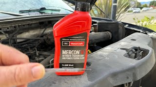 HOW TO CHECK TRANSMISSION FLUID LEVEL FORD F150 amp HOW TO ADD FLUID [upl. by Giaimo185]