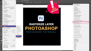 How to Created Rasterize Layer in Photoshop 2024  Photoshop Tricks and Tips [upl. by Bick]