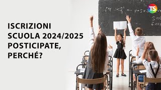 Iscrizioni scuola 20242025 posticipate rispetto al passato perché Quali conseguenze [upl. by Neelie894]