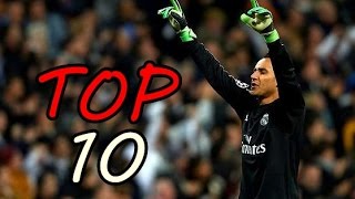 TOP 10 SAVES OF KEYLOR NAVAS [upl. by Enomsed164]