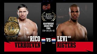 Rico Verhoeven v Levi Rigters  GLORY Heavyweight Grand Prix 2024 [upl. by Lancey241]