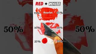 quotRED VS WHITE COLOUR  COLOR MIXINGquot satisfyingcolormixingmixingrelaxingarttrendingshorts [upl. by Urba]