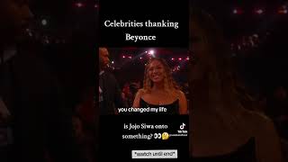 Jojo Siwa Thanks Beyonce  Other celebrities thanking Beyonce [upl. by Farmann380]