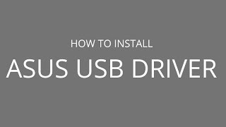 How to manually install Asus Android USB Driver [upl. by Lseil]