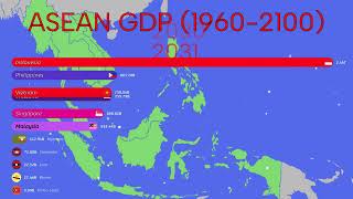 ASEAN Countries by GDP 19602100 UPDATED 2024 [upl. by Atirihs]