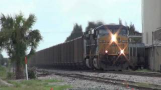 CSX N01607 at Okeechobee FL on the Auburndale Sub [upl. by Wilen211]