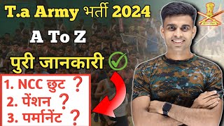 TA आर्मी भर्ती 2024 की पुरी जानकारी ✅ territorial army bharti 2024 ta army full details 2024 [upl. by Kumar]