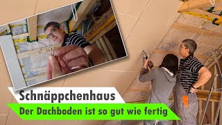 Schnäppchenhaus 28 🏡 Rigipsplatten im Dachgeschoss fast fertig wir haben richtig reingehauen 💪 [upl. by Laws88]